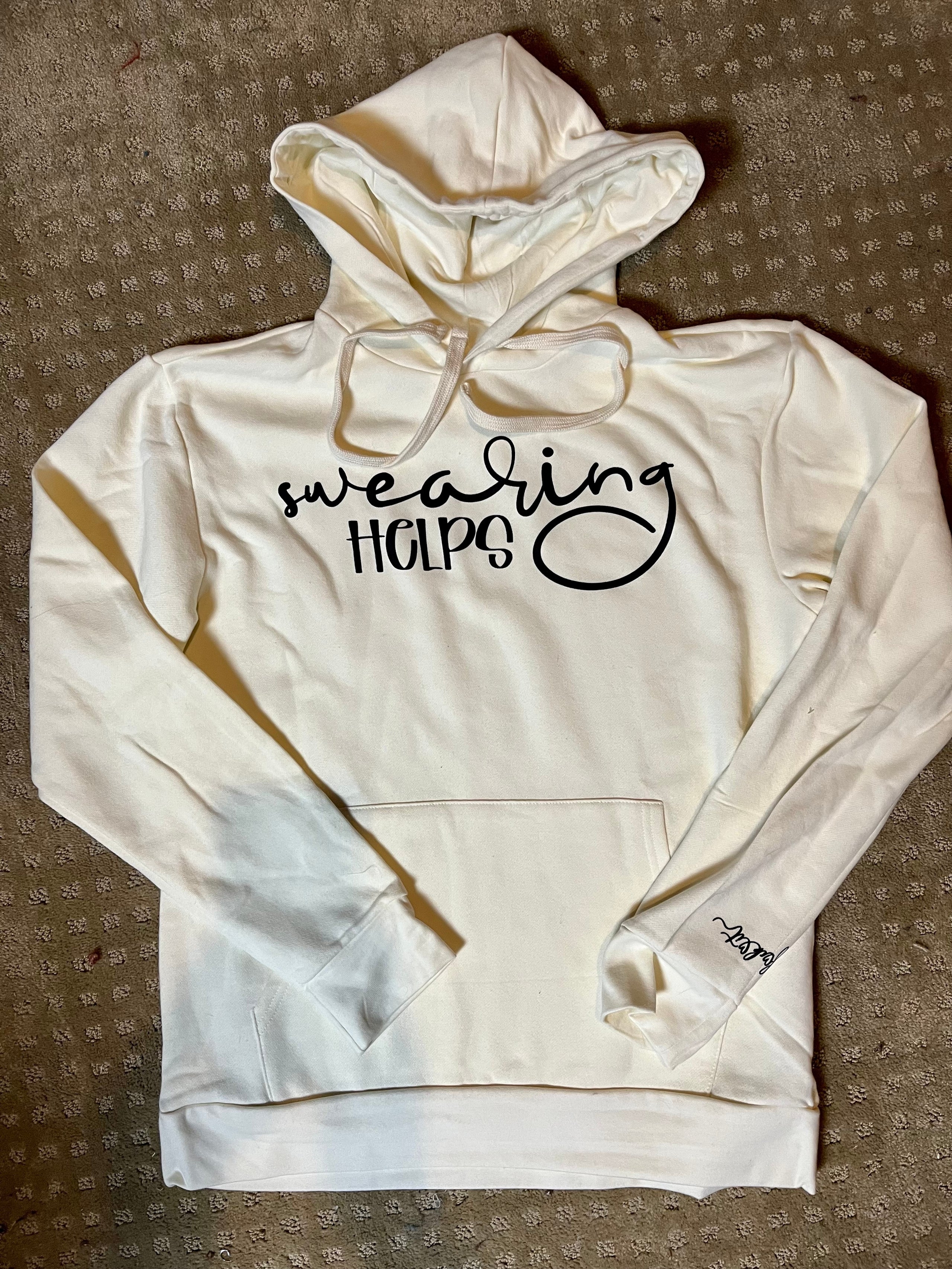 Swearing Helps Hoodie Willow Clothing Co.